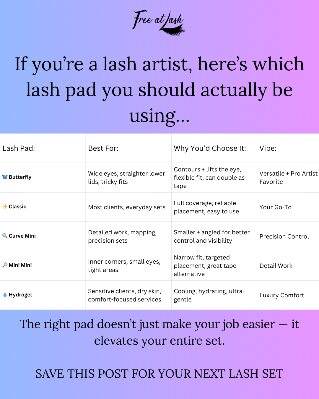 The Mini Mini Luxury Lash Pad